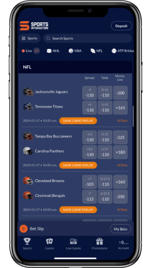 Sports Interaction betting app