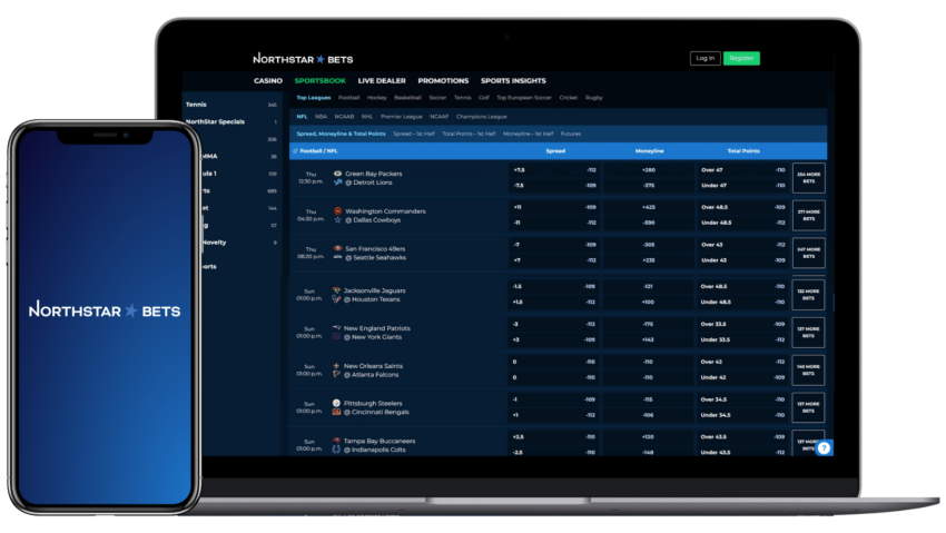 A screenshot of Northstar bets user interface. Northstar Bets is one of the best sportbooks in canada.