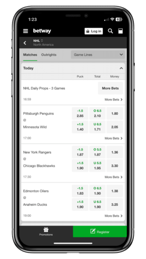 betway app mobile view