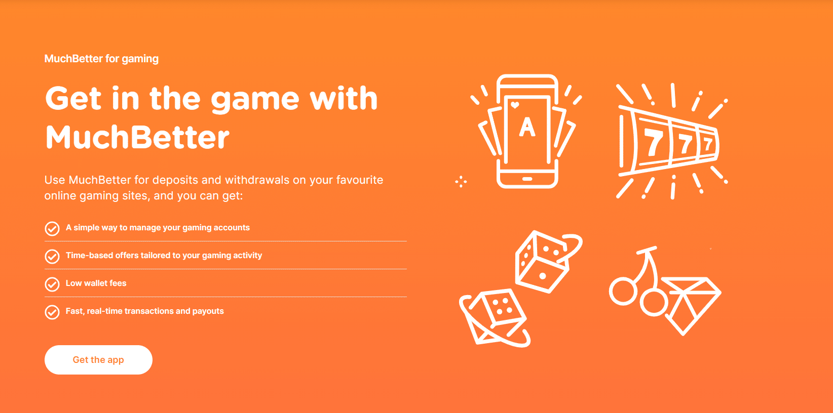 muchbetter casinos landing page