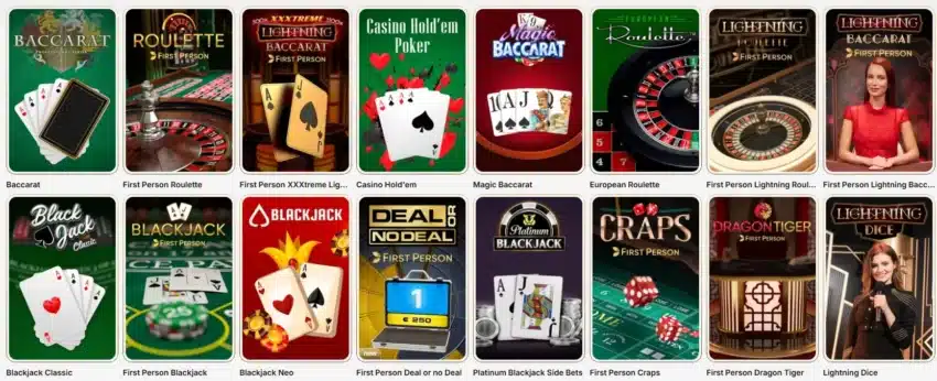 Tooniebet Casino Ontario Table Games