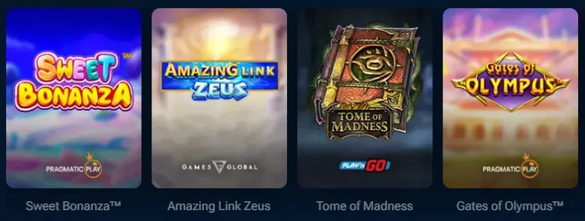 Slot games at Pinnacle Casino